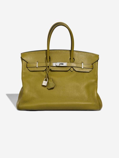 Hermès Birkin 35 Clémence Vert Anis Front | Sell your designer bag