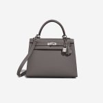 Hermès Kelly 25 Veau Madame Gris Meyer Front | Sell your designer bag