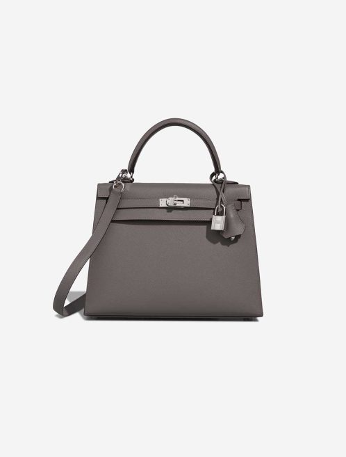 Hermès Kelly 25 Veau Madame Gris Meyer Front | Sell your designer bag