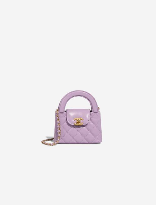 Chanel Kelly Micro Crinkled Calf Violet Front | Sell your designer bag