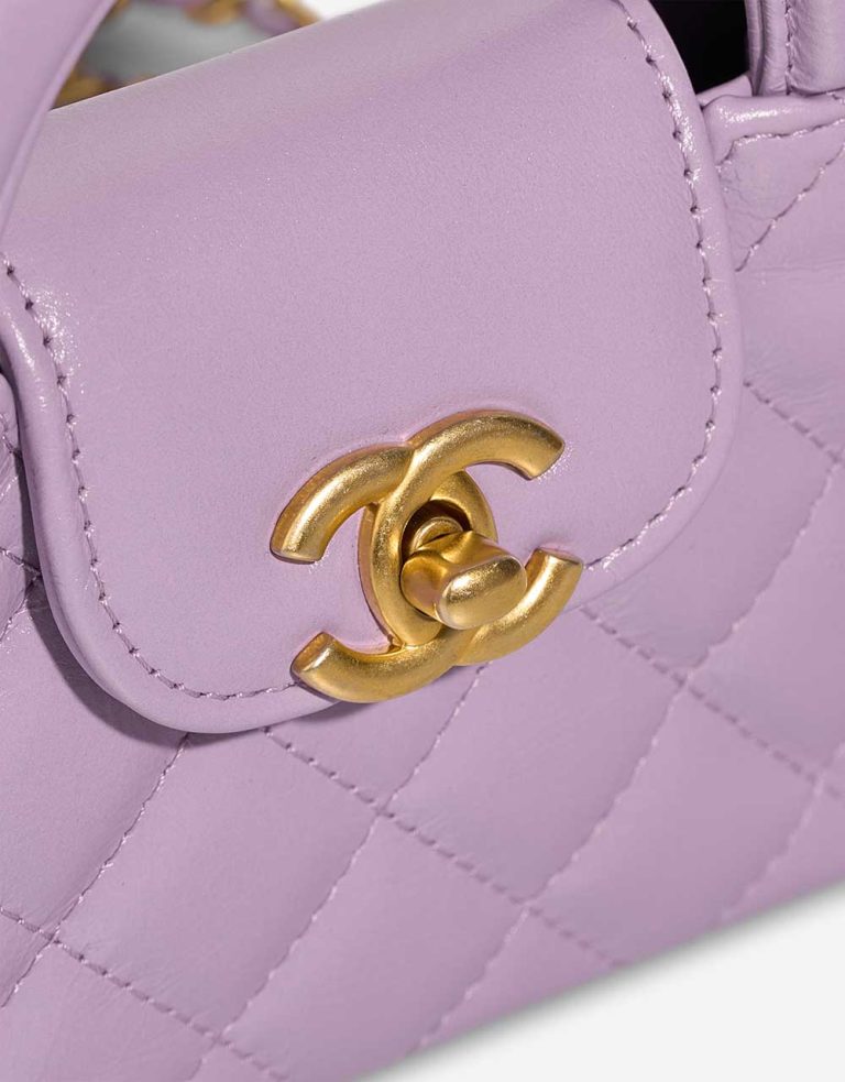 Chanel Kelly Micro Crinkled Calf Violet Closing System | Sell your designer bag