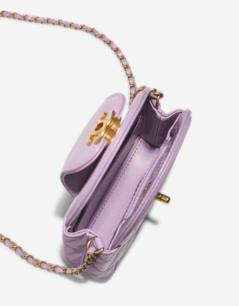 Chanel Kelly Micro Crinkled Calf Violet Inside | Sell your designer bag