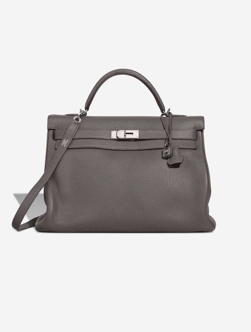 Hermès Kelly 40 Clémence Étain Front | Sell your designer bag