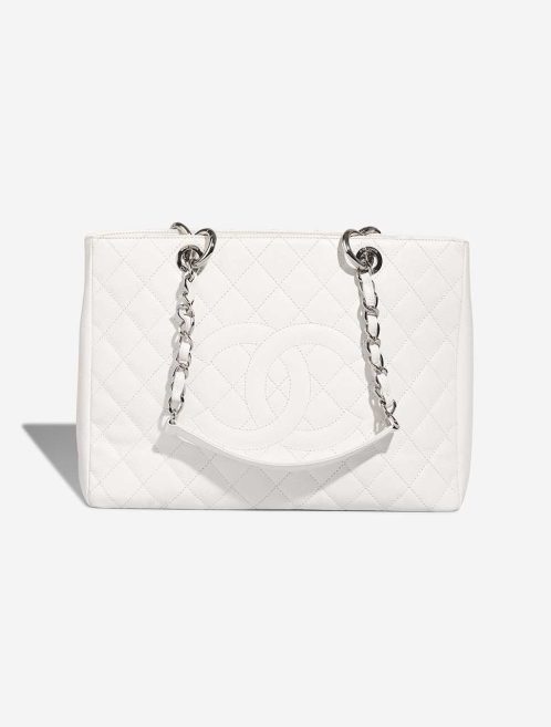 Chanel Shopping Tote GST Caviar White Front | Sell your designer bag