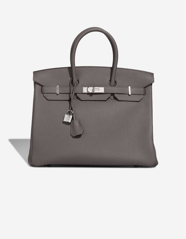 Hermès Birkin 35 Togo Étain Front | Sell your designer bag