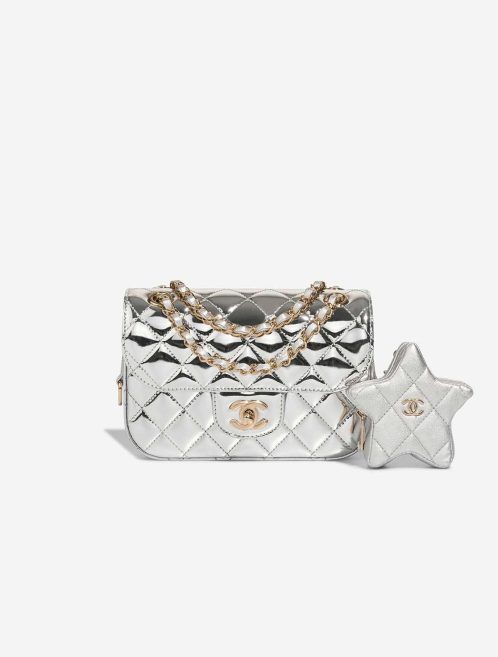 Chanel Timeless Small Patent Silver Front | Sell your designer bag