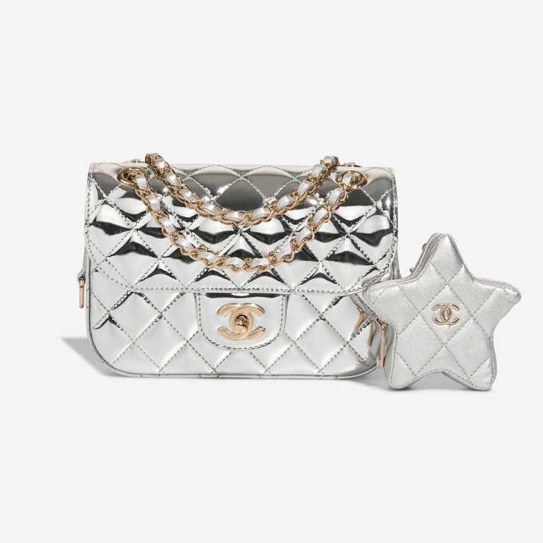 Chanel Timeless Small Patent Silver Front | Vendez votre sac de créateur