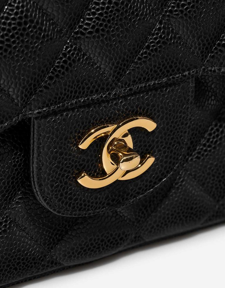 Chanel Timeless Jumbo Caviar Black Closing System | Sell your designer bag