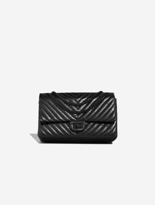 Chanel 2.55 Reissue 226 Aged Kalbsleder Black Front | Verkaufen Sie Ihre Designer-Tasche