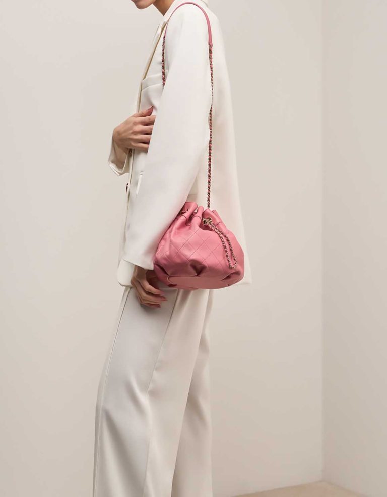 Chanel Bucket Bag Calf Pink Front | Sell your designer bag