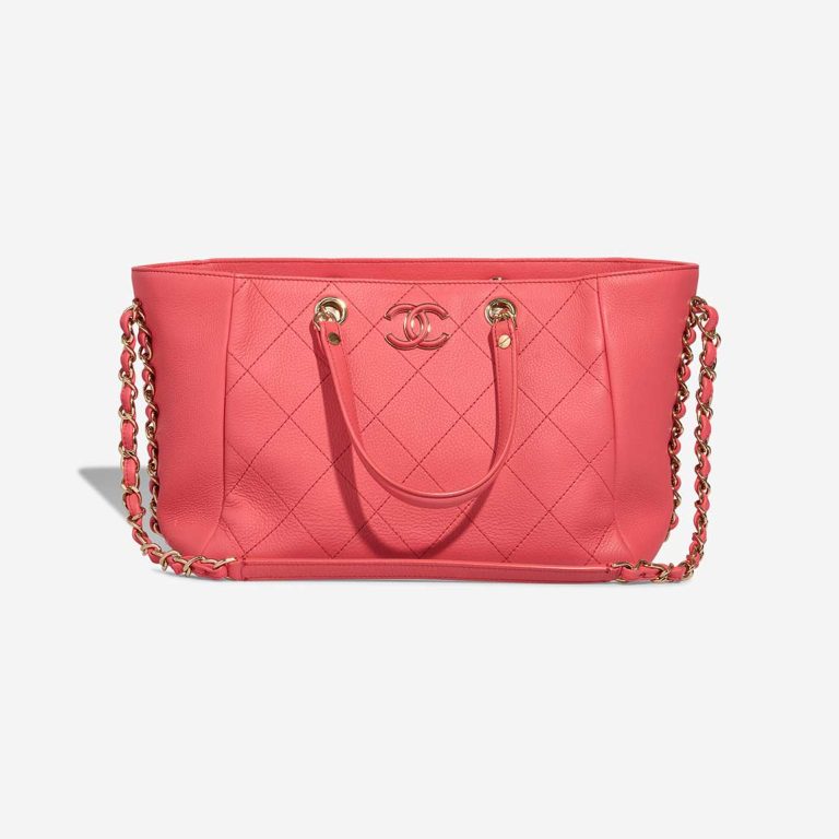 Chanel Shopping Tote Medium Calf Pink Front | Sell your designer bag