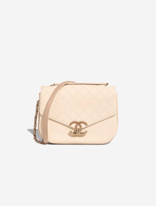 Chanel Flap Bag Caviar Cream Front | Sell your designer bag