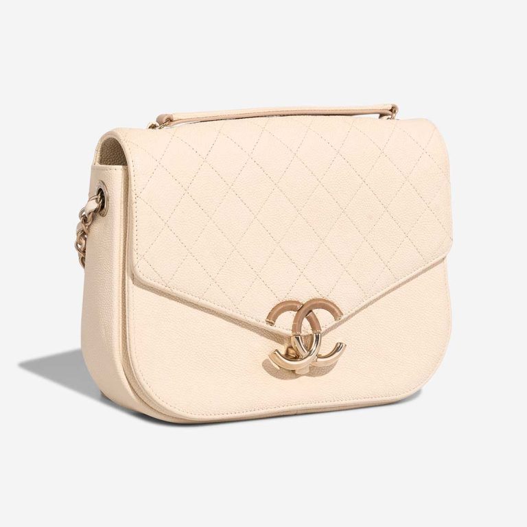 Chanel à rabat Bag Caviar Cream | Vendre votre sac de créateur