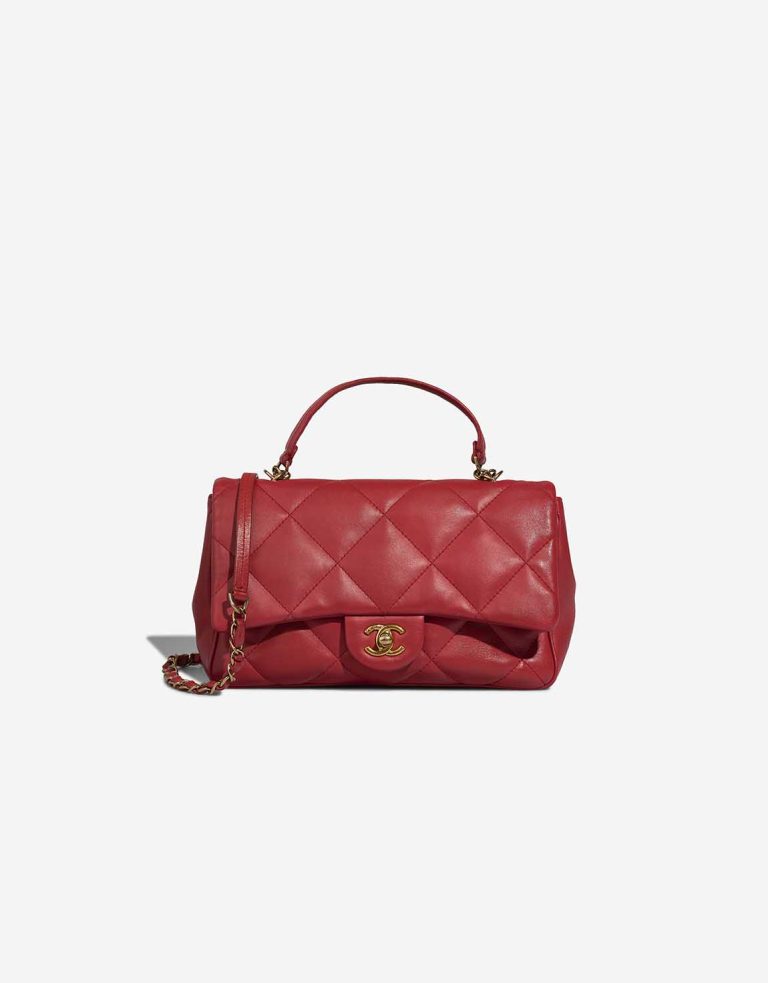 Chanel Timeless Flap Bag Small Lammleder Red Front | Verkaufen Sie Ihre Designer-Tasche