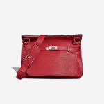 Hermès Jypsière 34 Taurillon Clémence Rouge Vif Front | Sell your designer bag