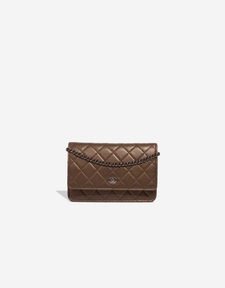 Chanel Timeless Wallet On Chain Lamb Bronze Front | Sell your designer bag