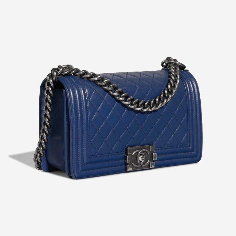 Chanel Boy Medium Lamb Blue | Vendez votre sac de créateur