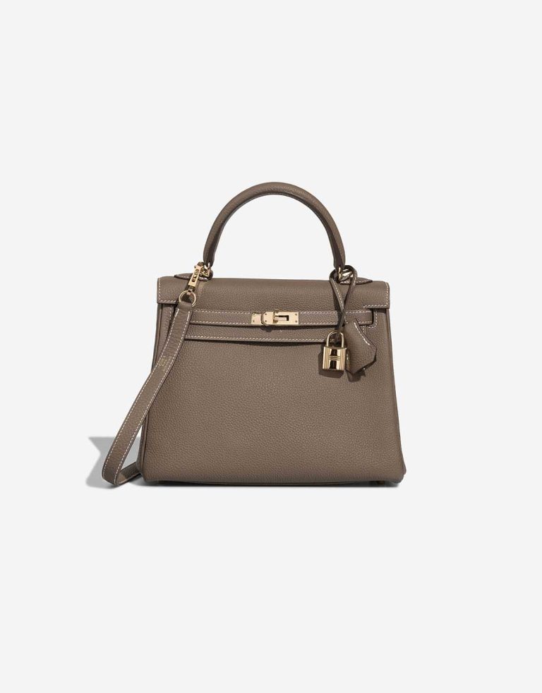 Hermès Kelly 25 Togo Étoupe Front | Vendre votre sac de créateur