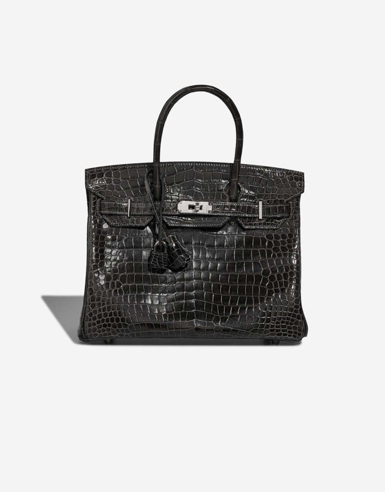 Hermès Birkin 30 Porosus Crocodile Graphite Front | Sell your designer bag