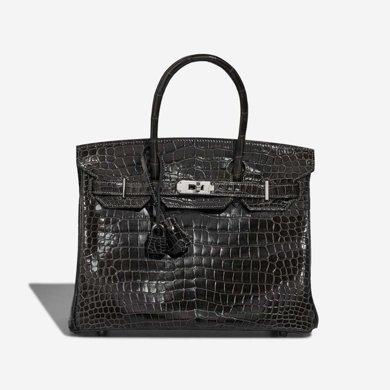 Hermès Birkin 30 Porosus Crocodile Graphite Front | Sell your designer bag