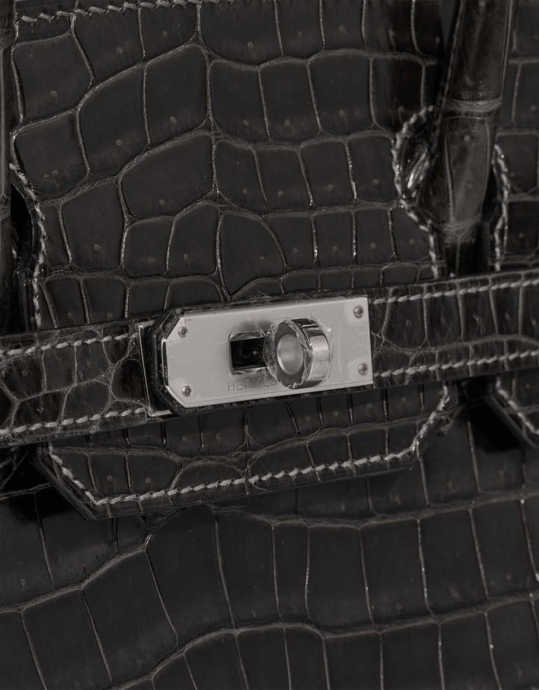 Hermès Birkin 30 Porosus Crocodile Graphite Closing System | Sell your designer bag