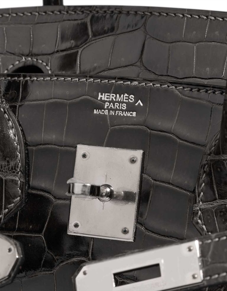 Hermès Birkin 30 Porosus Crocodile Graphite Logo | Sell your designer bag