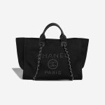 Chanel Deauville Medium Canvas / Calf Black Front | Sell your designer bag