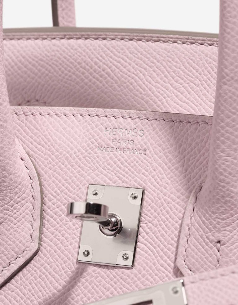 Hermès Birkin 25 Epsom Mauve Pâle Logo | Verkaufen Sie Ihre Designertasche