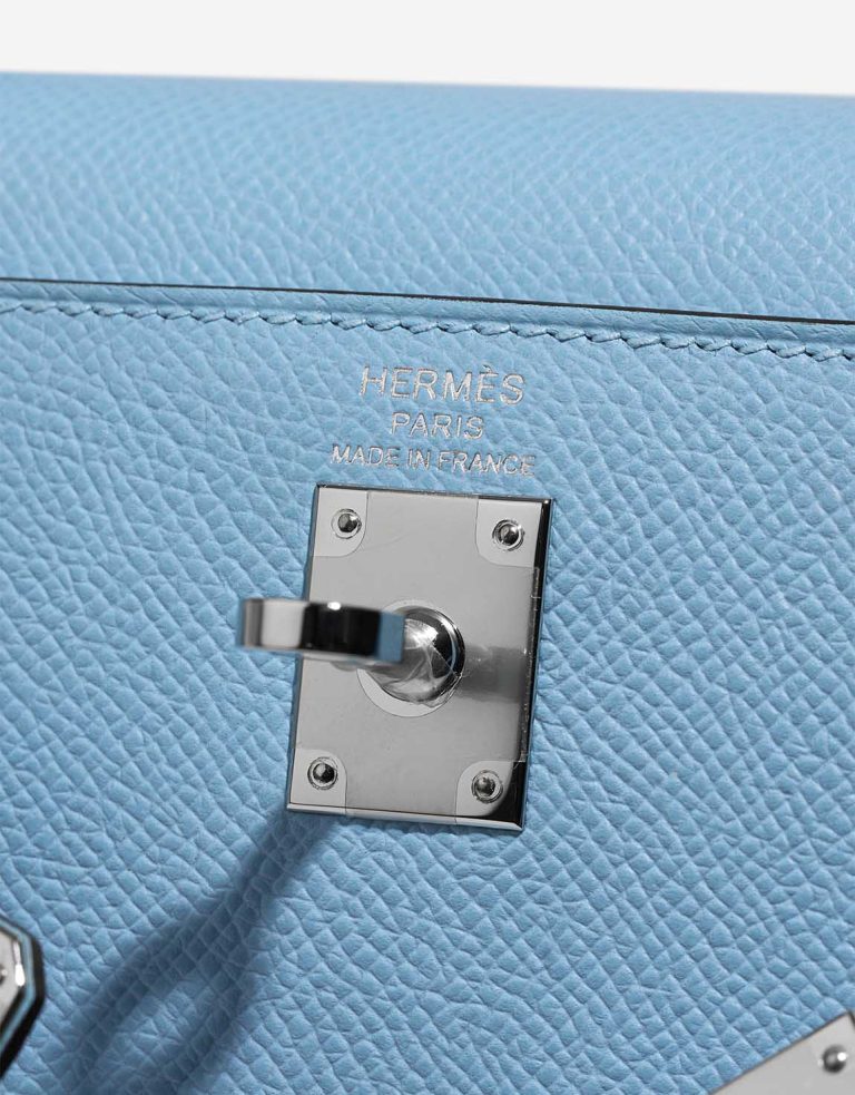 Hermès Kelly 25 Epsom Céleste Logo | Sell your designer bag