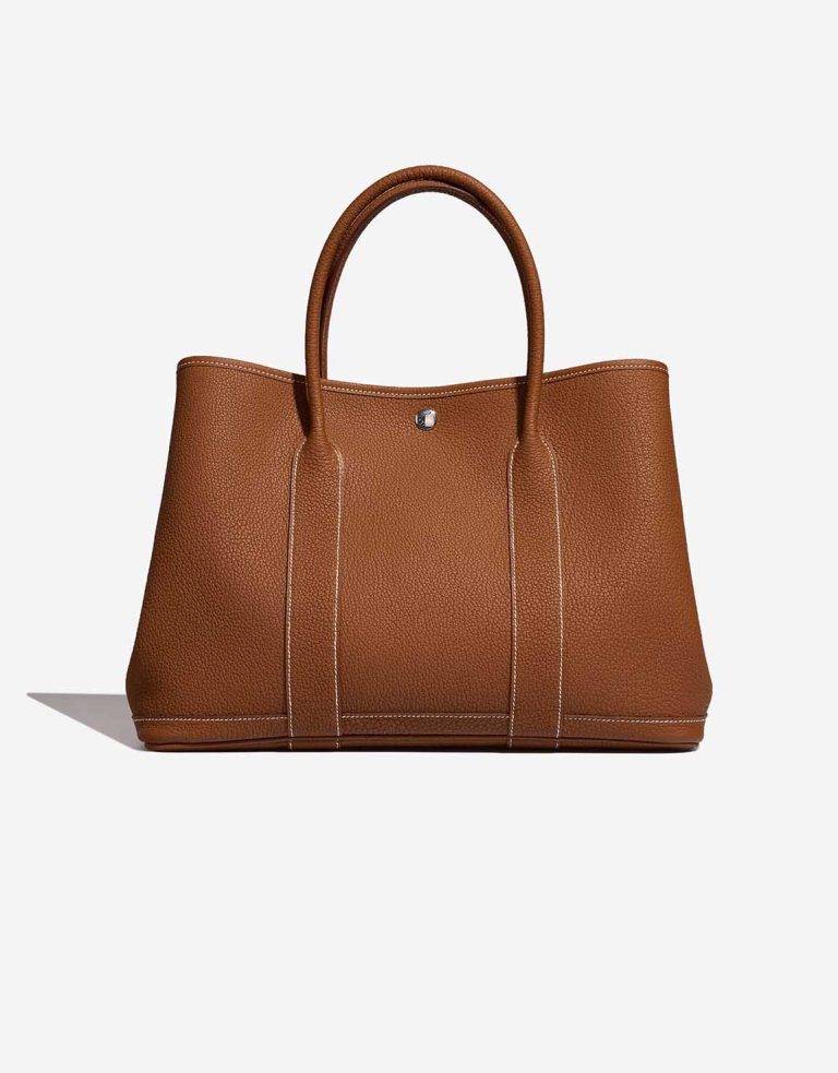 Hermès Garden Party 36 Veau Négonda Gold Front | Verkaufen Sie Ihre Designer-Tasche