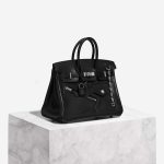 Hermès Birkin 25 Rock Swift Black  Front | Sell your designer bag