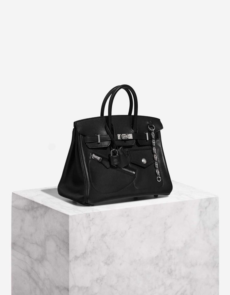 Hermès Birkin 25 Rock Swift Black  Front | Sell your designer bag