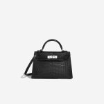 Hermès Kelly Mini Matte Alligator Black Front | Sell your designer bag