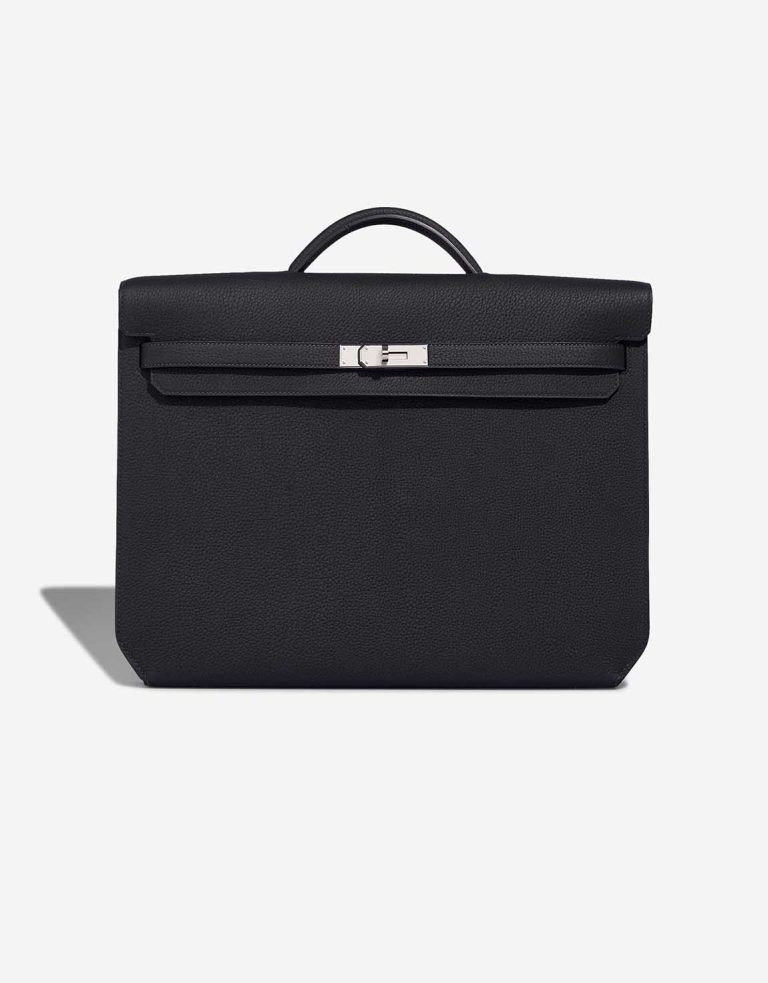 Hermes Kelly Pochette Longue Box Black SACLAB