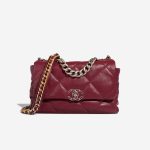 Chanel 19 Flap Bag Large Lamb Burgundy Front | Sell your designer bag