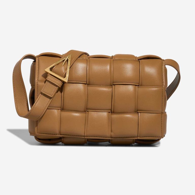 Bottega Veneta Kassette Lammleder Camel Front | Verkaufen Sie Ihre Designertasche