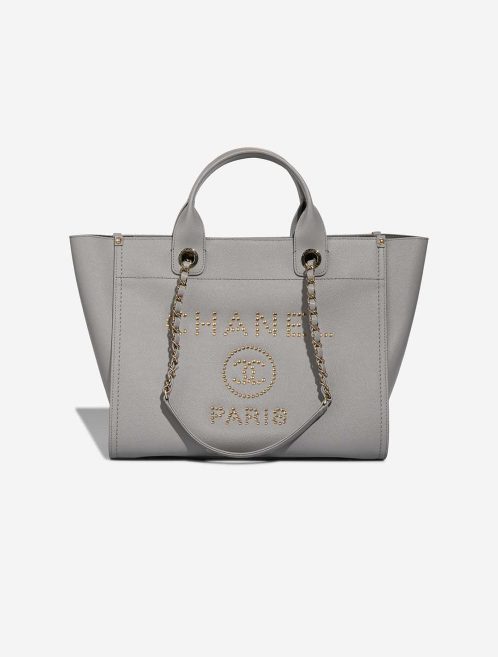 Chanel Deauville Medium Calf Grey Front | Sell your designer bag