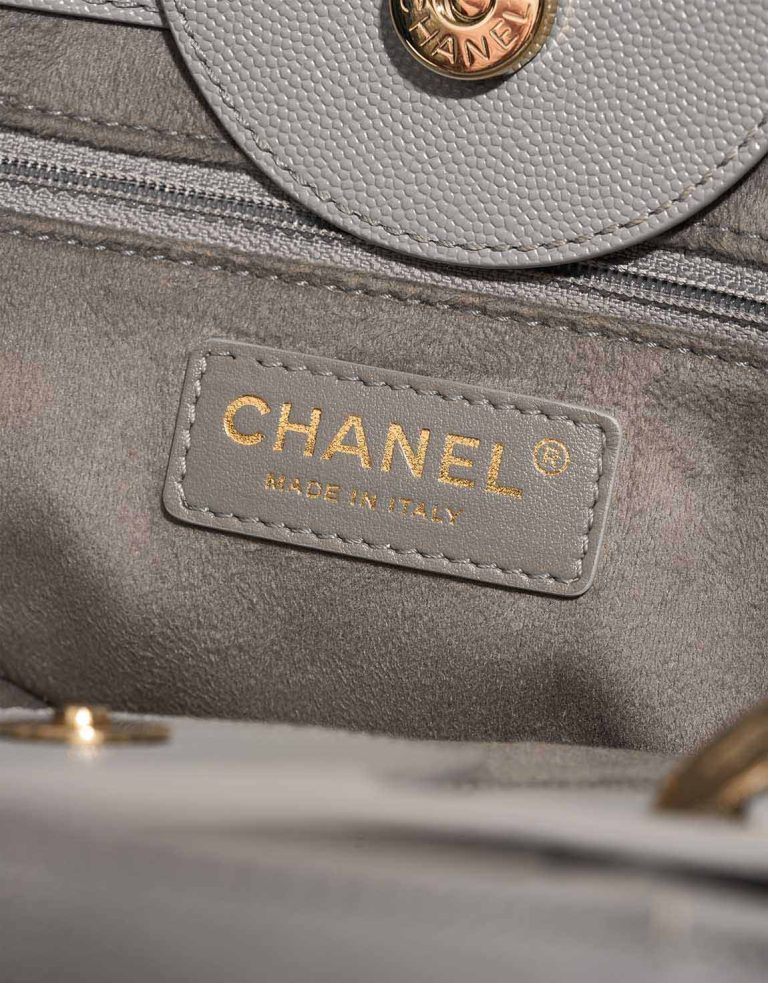 Chanel Deauville Medium Calf Grey Logo | Sell your designer bag