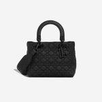 Dior Lady Medium Lamb Black Front | Sell your designer bag