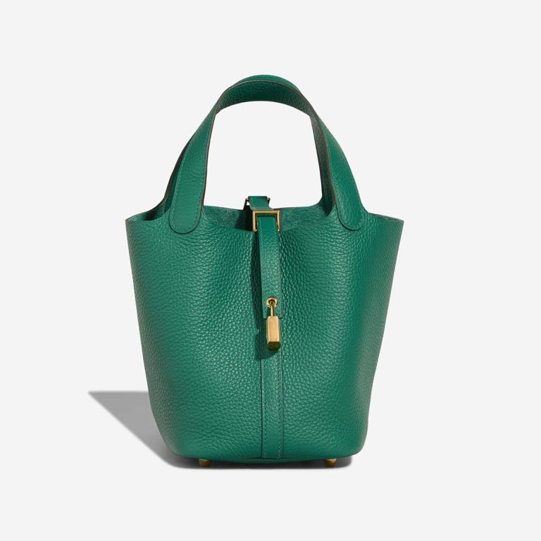 Hermès Picotin 18 Taurillon Clémence Vert Vertigo Front | Vendre votre sac de créateur