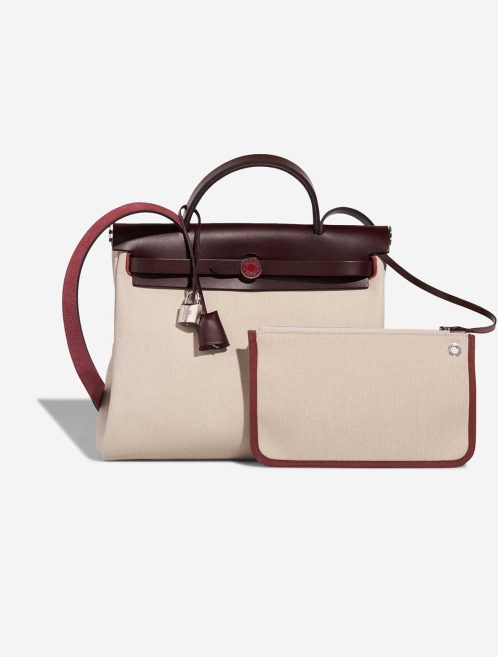 Hermès Herbag 31 Toile / Vache Hunter Rouge Sellier / Rouge H / Béton Front | Sell your designer bag