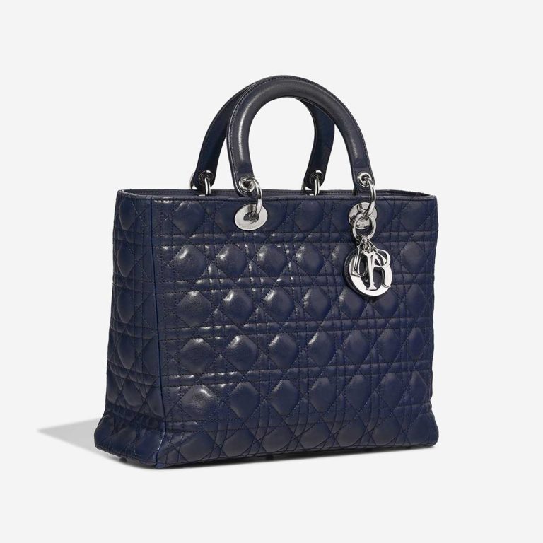 Dior Lady Large Lamb Blue | Sell your designer bag