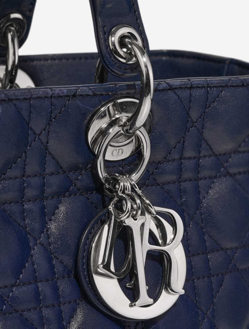 Dior Lady Large Lamb Blue Closing System | Sell your designer bag