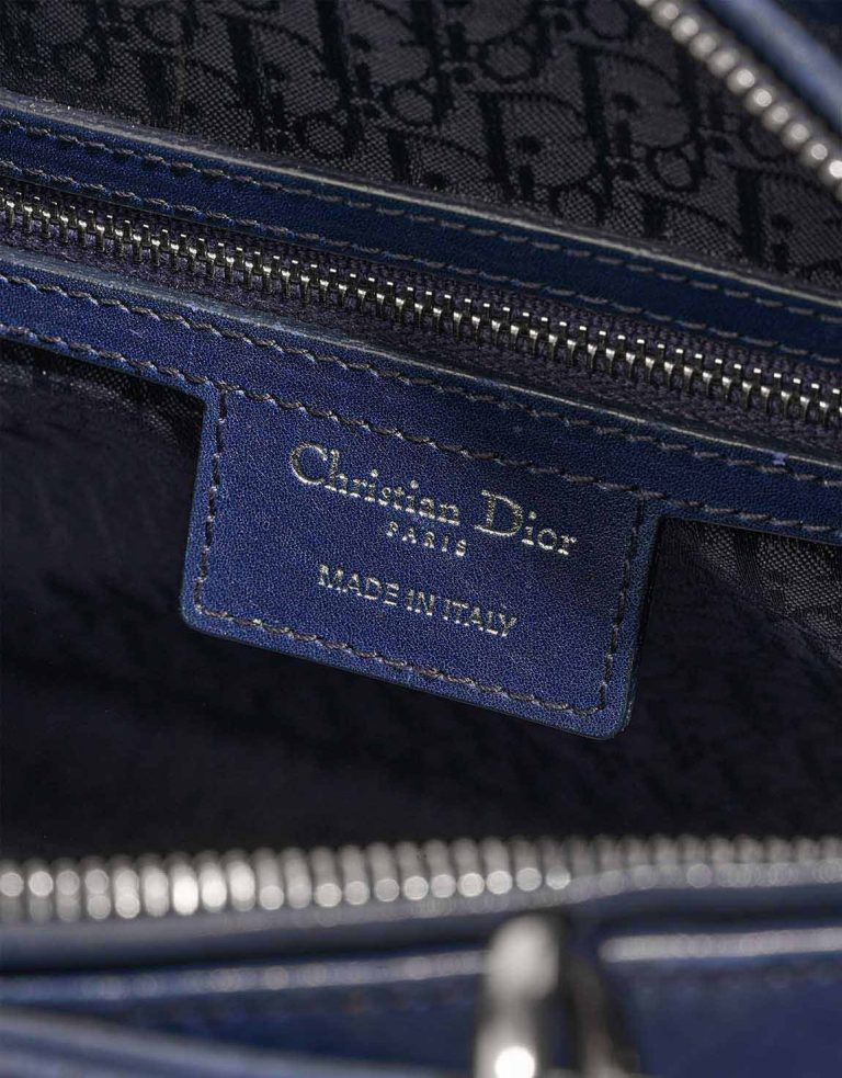 Dior Lady Large Lamb Blue Logo | Sell your designer bag