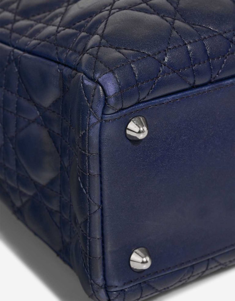 Dior Lady Large Lamb Blue Signs of wear | Sell your designer bag