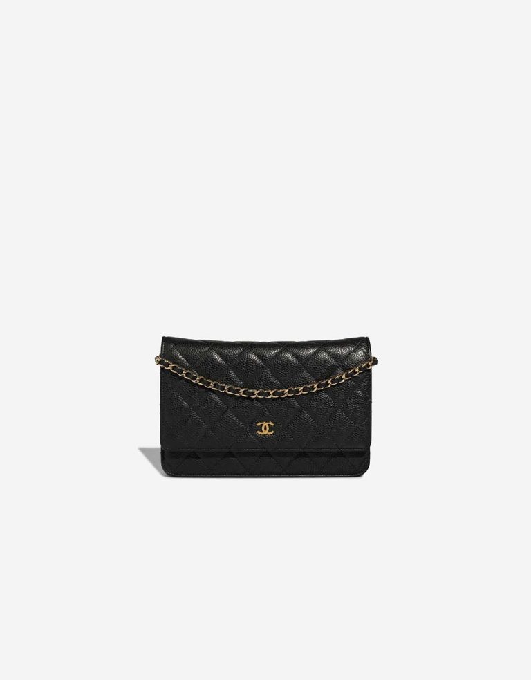 Chanel Wallet On Chain Caviar Black Front | Sell your designer bag