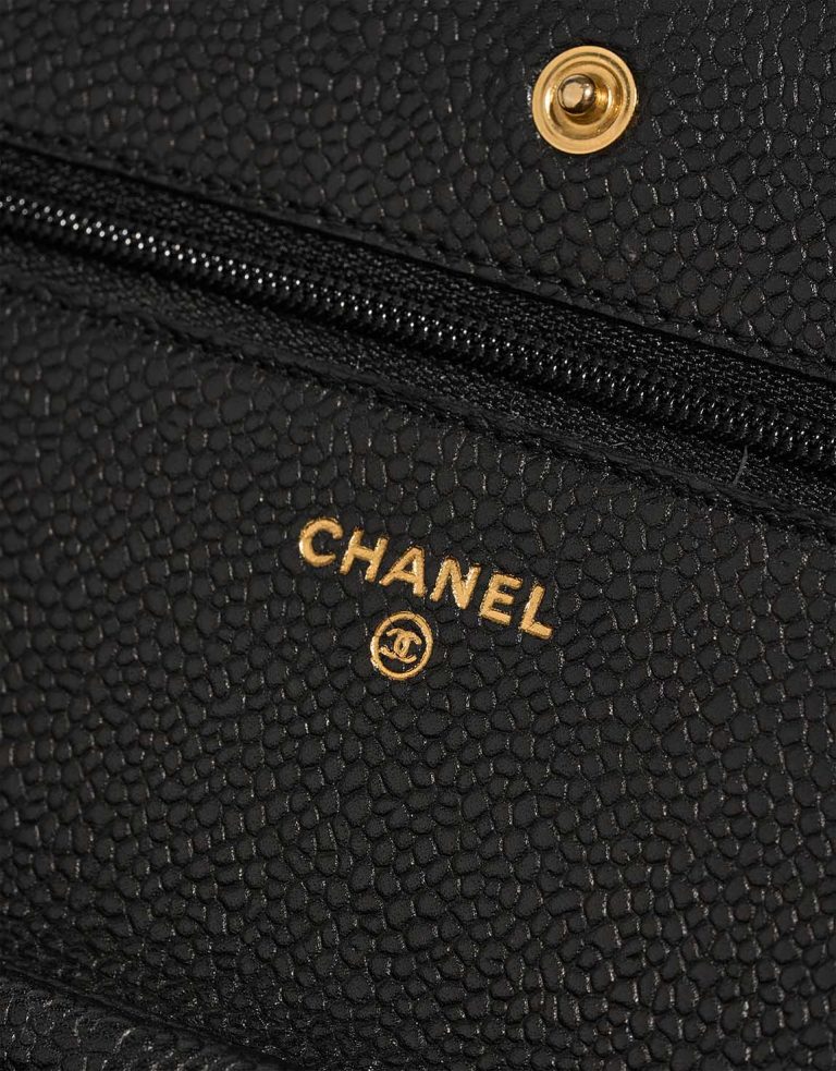 Chanel Wallet On Chain Caviar Black Logo | Sell your designer bag