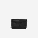 Chanel Wallet On Chain Lamb Black Front | Sell your designer bag