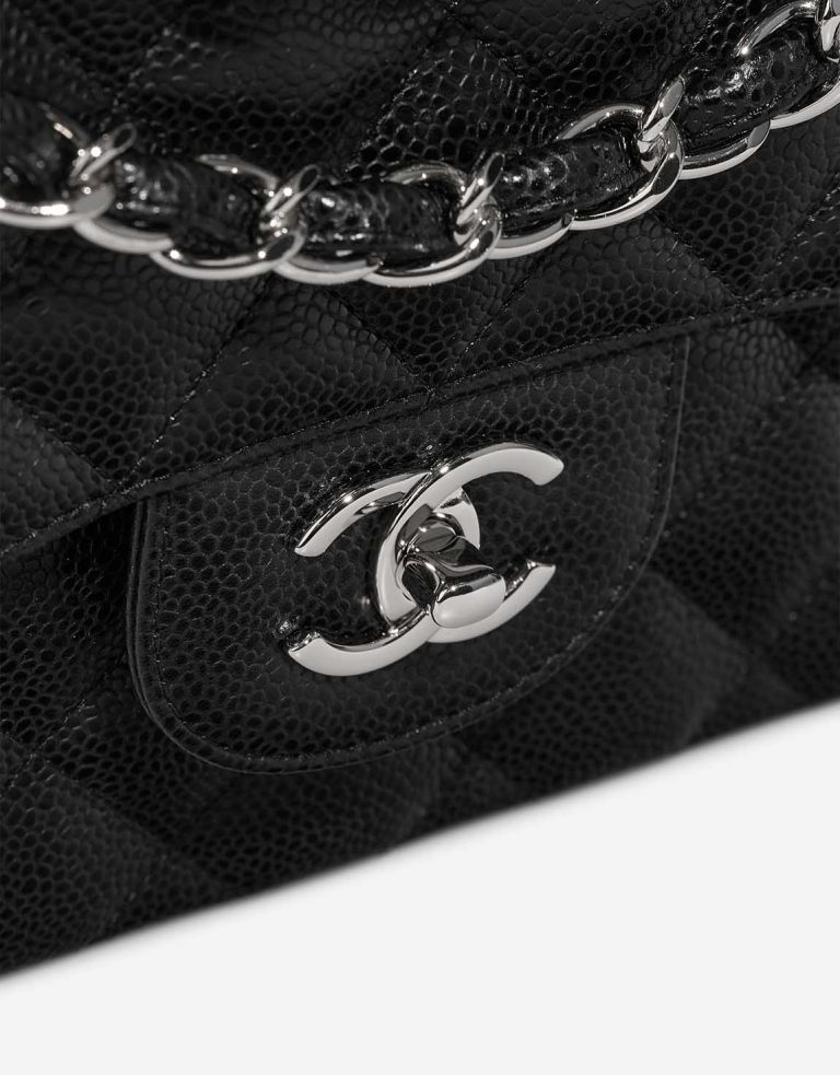 Chanel Timeless Jumbo Veau Grainé Noir Front | Vendez votre sac de créateur