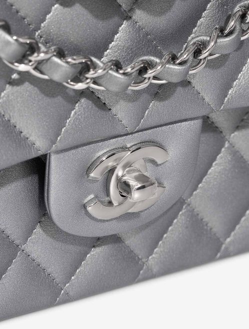 Chanel Timeless Medium Metallic Grey Closing System | Sell your designer bag